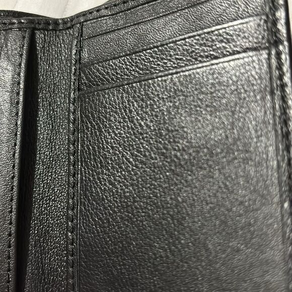 Alpine Swiss men's black trifold genuine leather wallet.  NWT - Picture 3 of 13